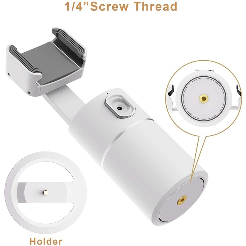 Smart Follow-Up Pan/Tilt, Human Tracking Camera Recognition Stand, Built-in Battery, Tracking Stand for Vlog Recording