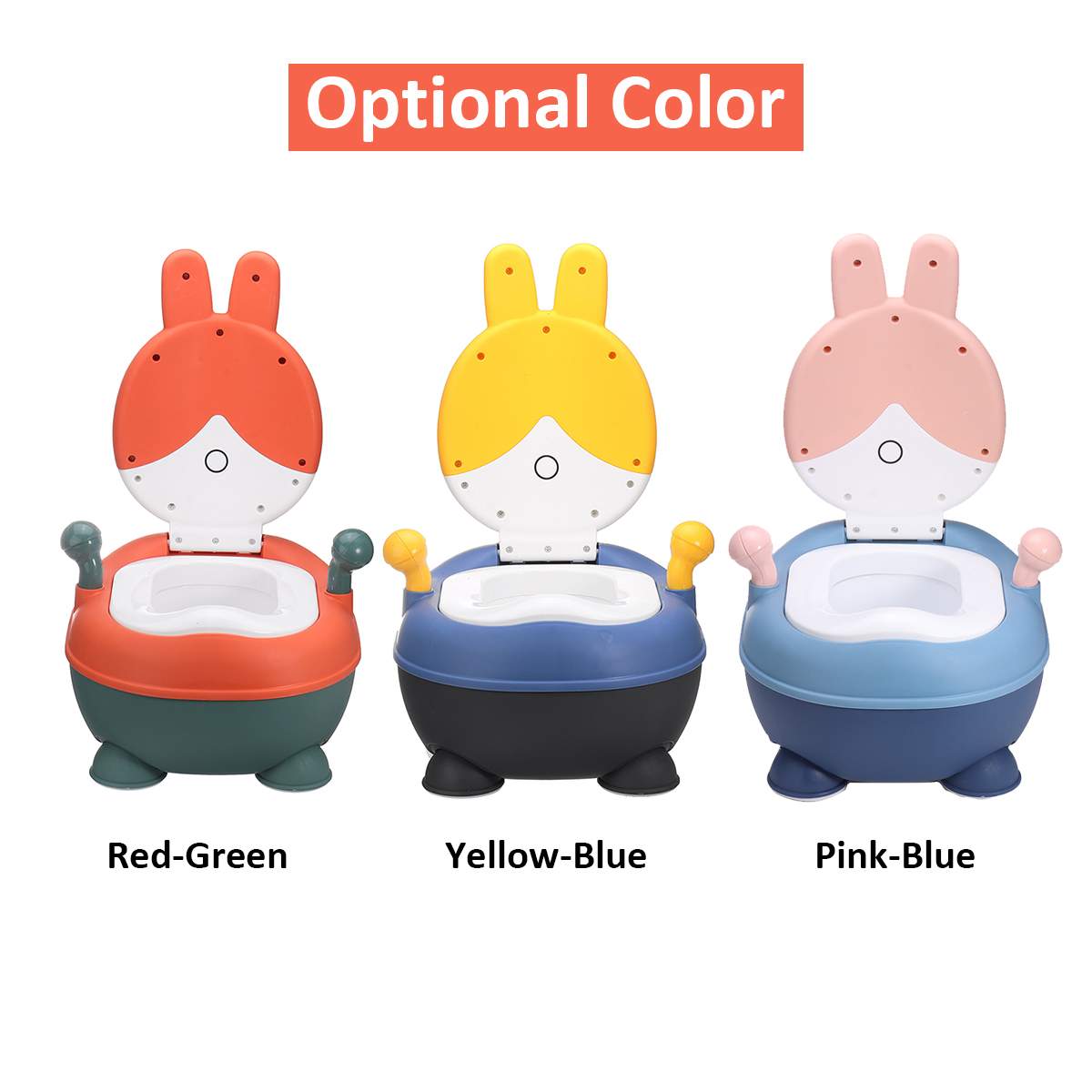 Portable Kids Baby Toilet Children Potty Training Seat Removable Non-slip Toddler Kids Potty Chair Multifunctional Toilet Potty
