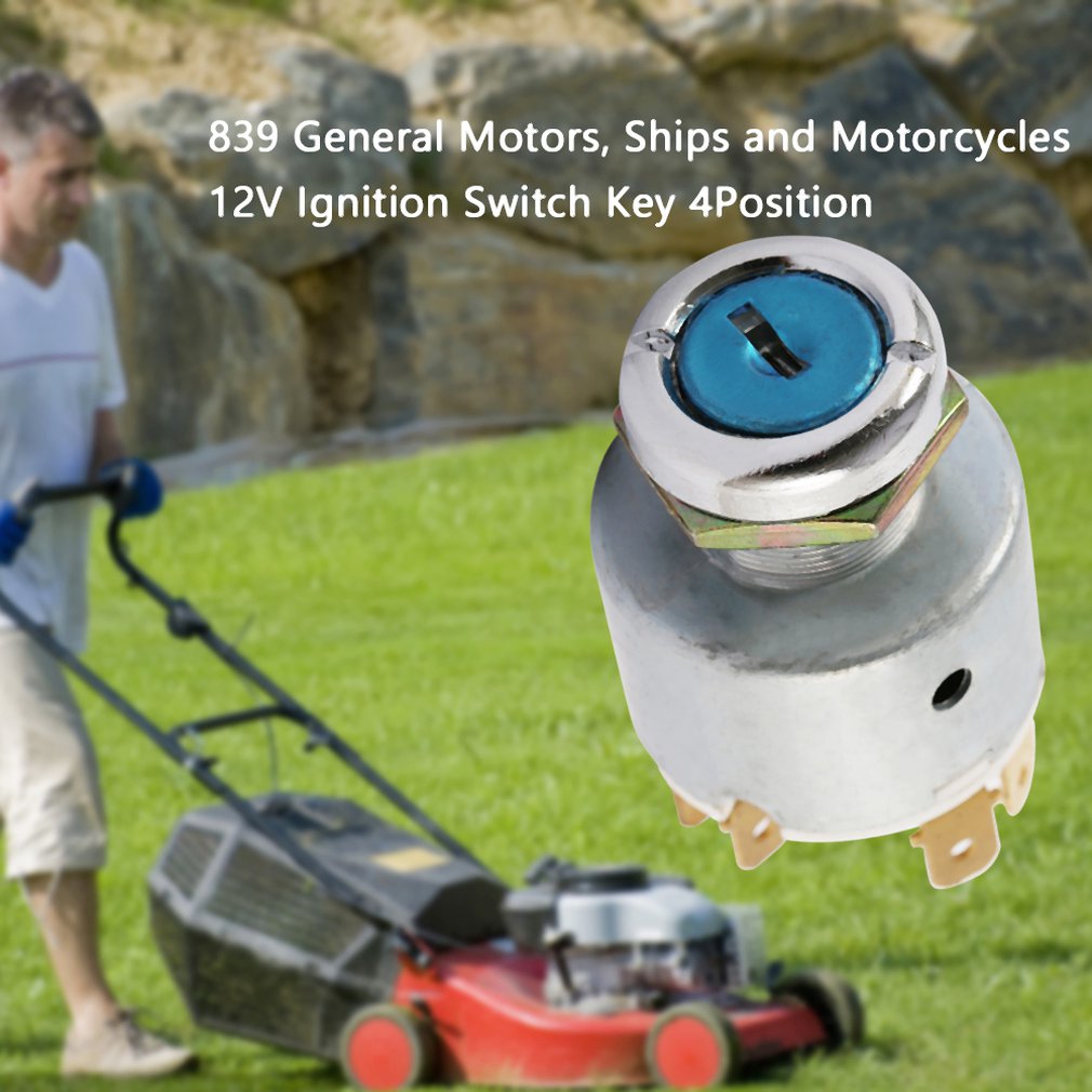 Car Engine Start Button Switch Marine Truck Tractor Ignition Starter 12V Universal Ignition Switch With 2 Keys