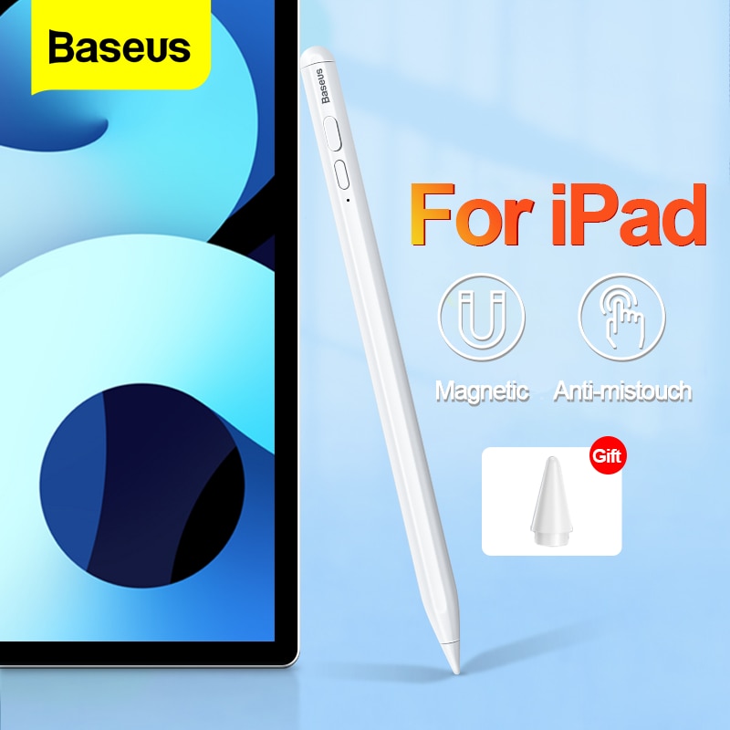 Baseus caneta stylus para ipad pro 11 ar 4 mini 6 5 2021 2020 tablet touch screen stylus lápis para iphone samsung xiaomi telefone caneta