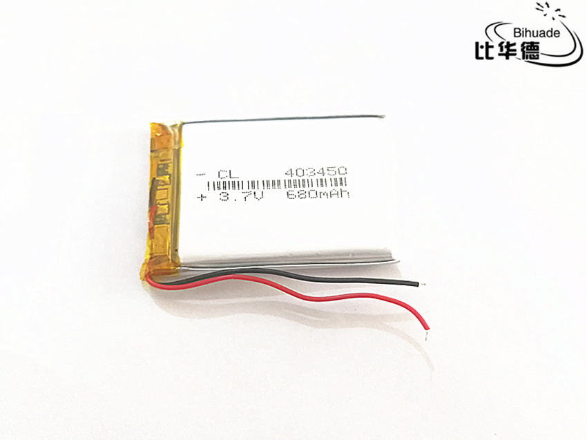 5 stück/lot 680 mah 3.7 v lautsprecher li-ionen 403450 akku für dvr, gps ,mp3,mp4, handy, lautsprecher