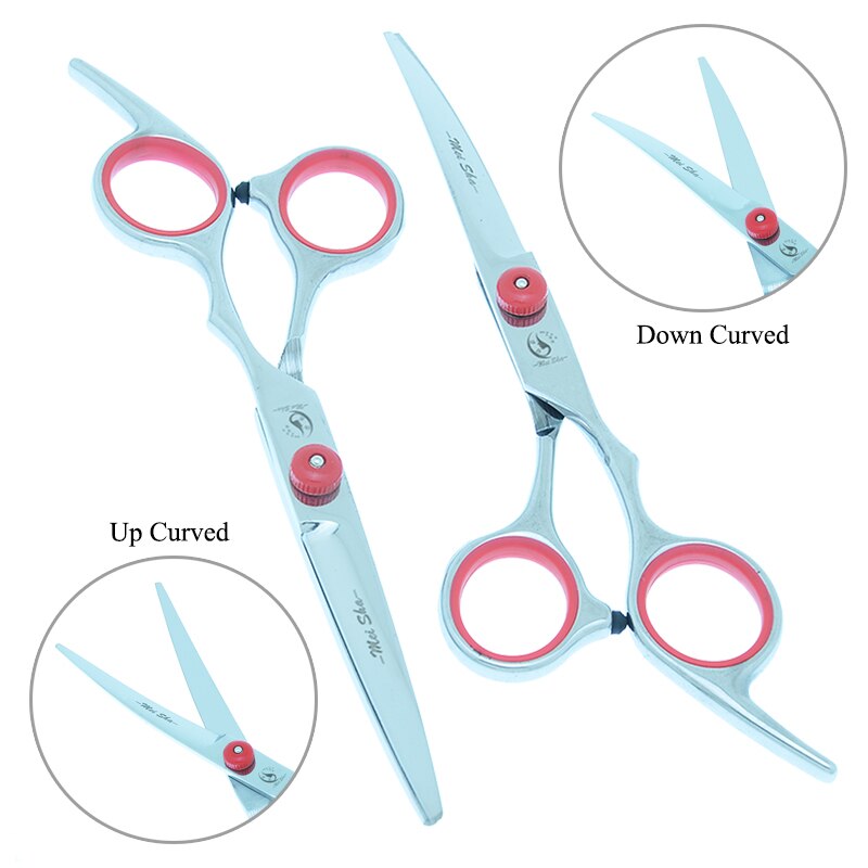 Meisha 6 inch Pet Grooming Scissors Dog Fur Clipper Straight Thinning Curved Shears Puppy Styling Tools B0001A