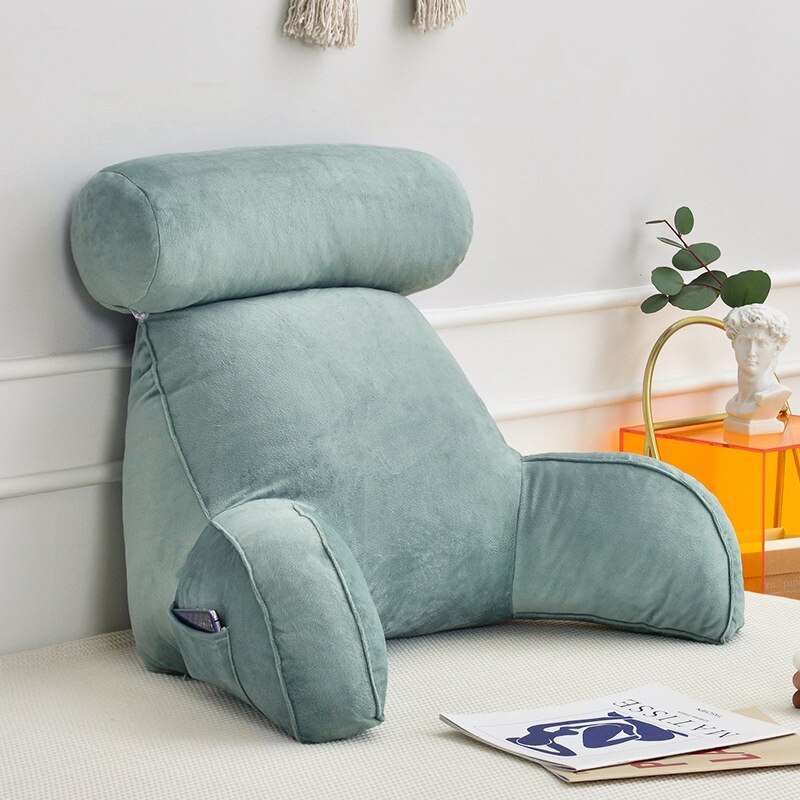 Spezielle Bieten Sofa Nacht Taille Zurück Unterstützung Kissen Rückenlehne Rücken Rest Schmerzen Linderung Kissen Alle Saison Mit Heimat Runde: Blau B