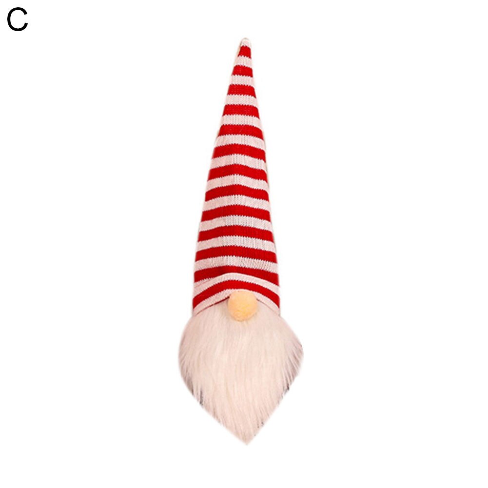 Bonne année décoration de la maison noël Santa Gnome vin Champagne bouteille couvercle bouchon fête dîner décor: C