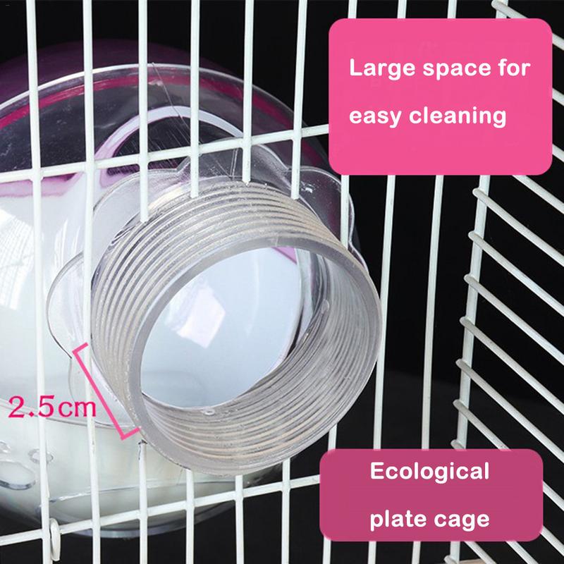 Kooi voor kleine huisdieren, buitenbad met toilet voor chinchilla's, hamsters, cavia's, kleine dierenbaden