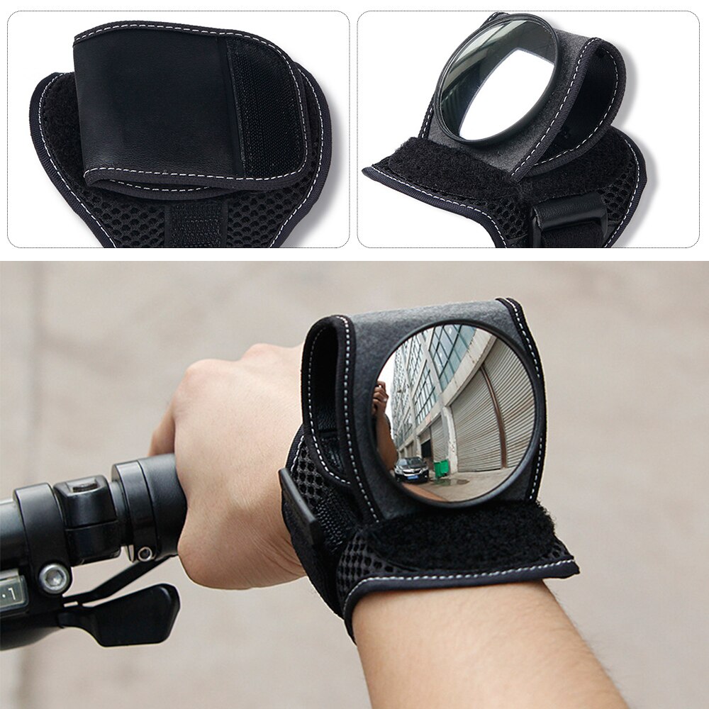 Bicycle Cycling Wrist Mirror Rear View Rearview Safe Bike Arm Back Mirror Reflective Vision Bicycle Rear Reflector Wrist Mirror