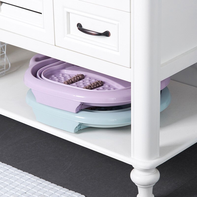 Bain de pieds pliable seau de Massage moussant plaine bassin de bain de pieds en plastique