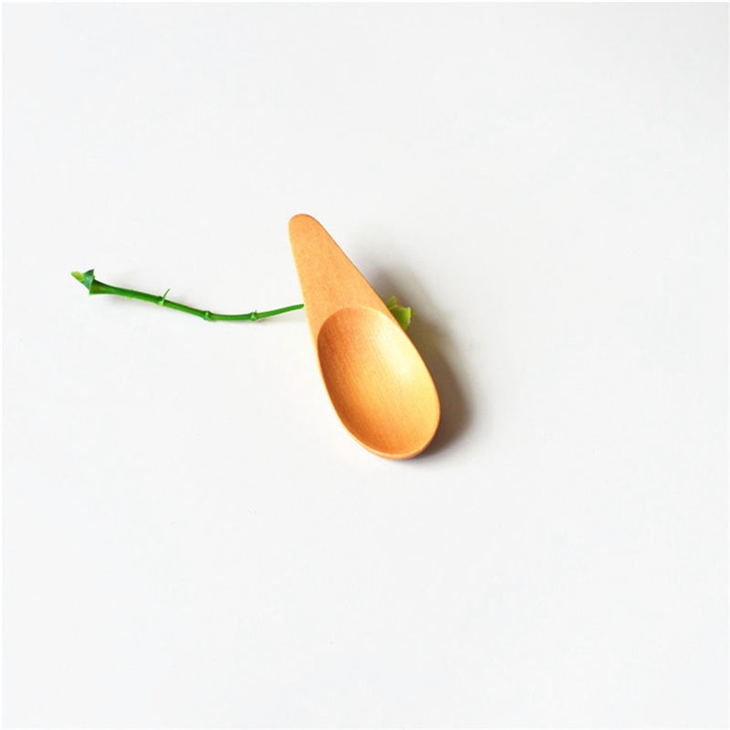 1 kpl 7 x 2.5cm puinen mini teelusikka maustekauha astiasto kahvi tee pieni mini sokerilusikka kahvilusikka keittiötarvikkeita