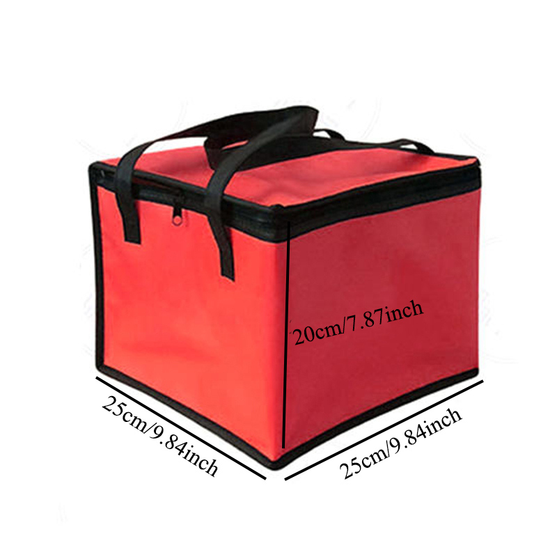 Insulated Thermal Cooler Bag Lunch Time Sandwich Drink Cool Storage Big Square Chilled Zip 4 Persons Tin Foil Food Bags Coffee