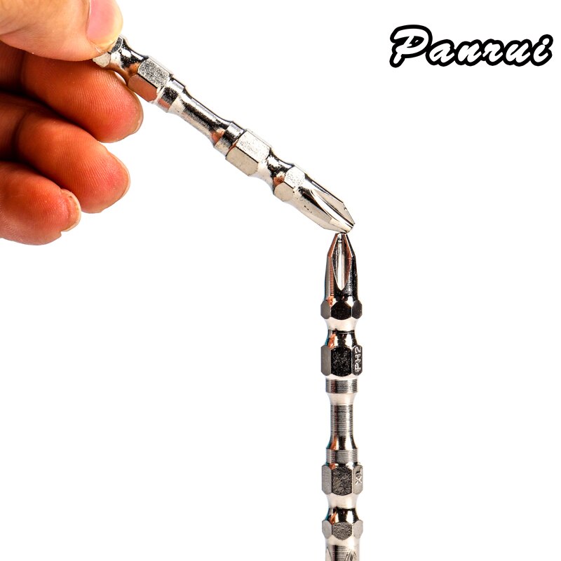 3/5/10Pcs Of 65mm PH2 Phillips Screwdriver Hand Tool S2 Material With Magnetic Double-head Drill Bit Anti Slip Electric Hexagon