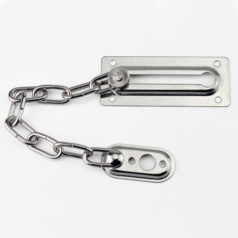 Sliding Door Lock Chrome Door Lock Chain Bolt Safety Chain Hotel Office Security Chain Gate Ca Security Guard Accessories