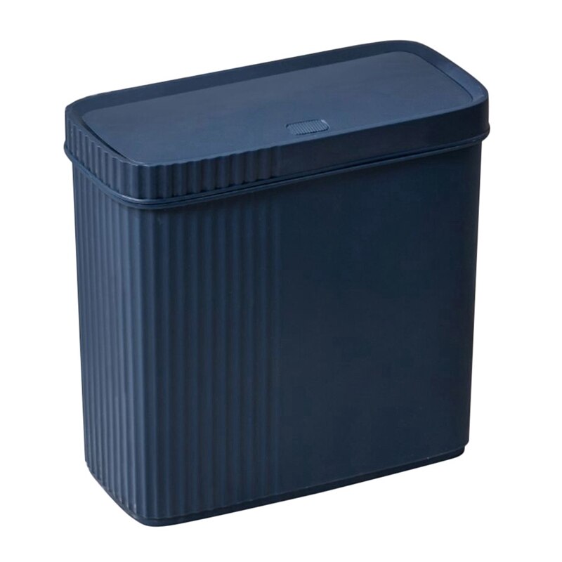 Recycling Bin Trash Can With Lid Garbage Bucket Recycle Bin Containers Trash Can For Kitchen Bathroom Toilet Office: Olive Brown