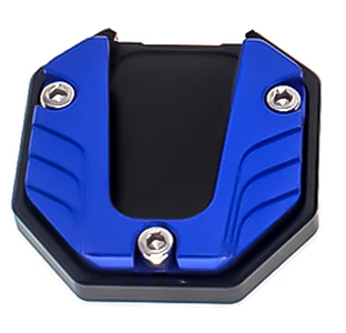 Universele Motorfietsen Kickstand Extender Voet Zijstandaard Verlengstuk Voetsteun Plaat Motorfiets Accessoires: Blauw