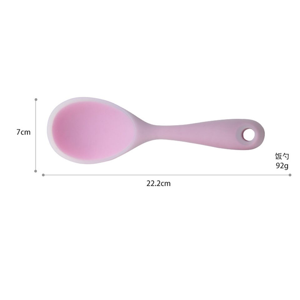 Cuchara de silicona ecológica para arroz, paleta, cuchara de servicio de comida para patatas y arroz, antiadherente, resistente al calor