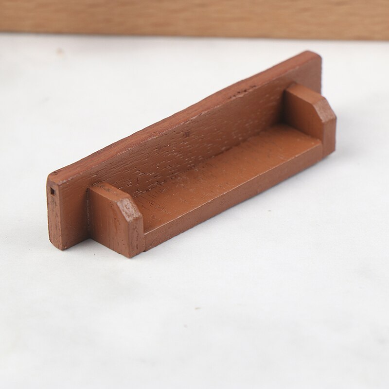 1PCS Kitchen Wood Wall Rack 1:12 Doll House Decoration Accessories Toys For Kids 1/12 Dollhouse Miniature: 6x1.3x1.2cm