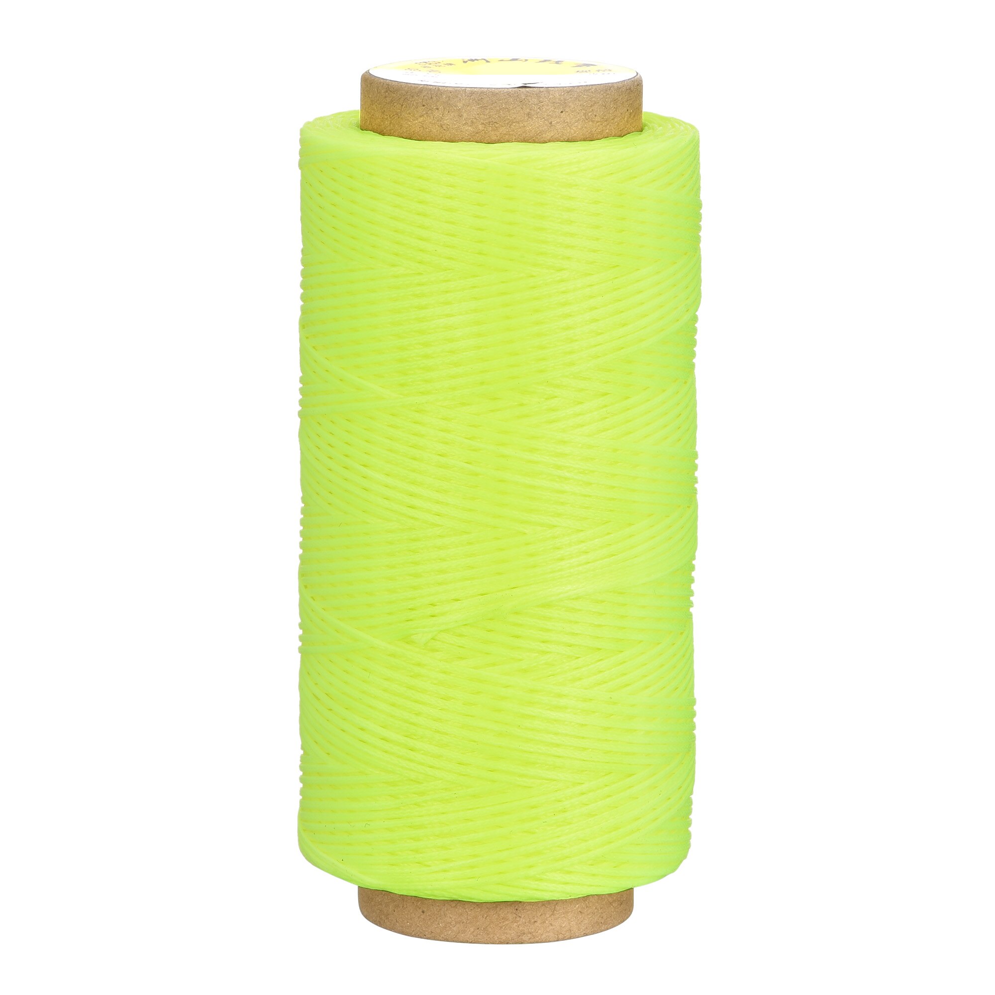 Uxcell Lederen Naaigaren 186 Meter 210D/1Mm Polyester Gewaxt Koord Voor Handmatig Naaien, Lime