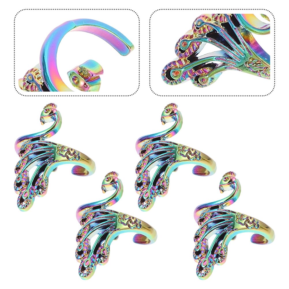 5pcs Knitting Loop Rings Multi-purpose Rings Practical Crochet Rings