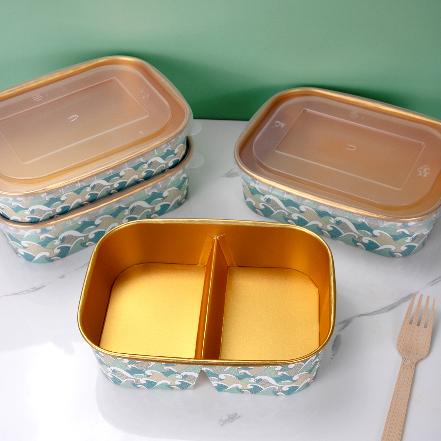 50 st engångsmatlådor, pappersskålar, fyrkantiga förpackningslådor, tjocka pappersmatlådor, breda tallrikar med grund öppning, fyrkantiga lådor