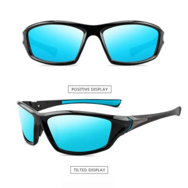 Gafas de sol polarizadas de para hombres y mujeres que conducen gafas opacas al aire libre: Azul cielo