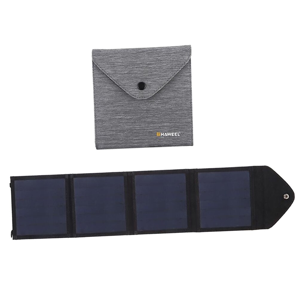 Solar Charger 14W 5V/2.2A Single USB Port Solar Battery Charger with 4 Panels