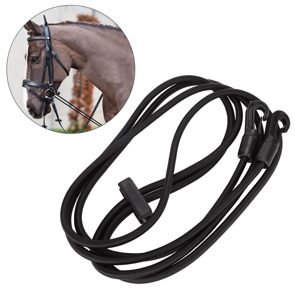 Elastic Nylon Rope Horse Neck Stretcher Bridle Strap Traction Equestrian Supplies Horse Bridle Strap Horse Buckle Adjustable