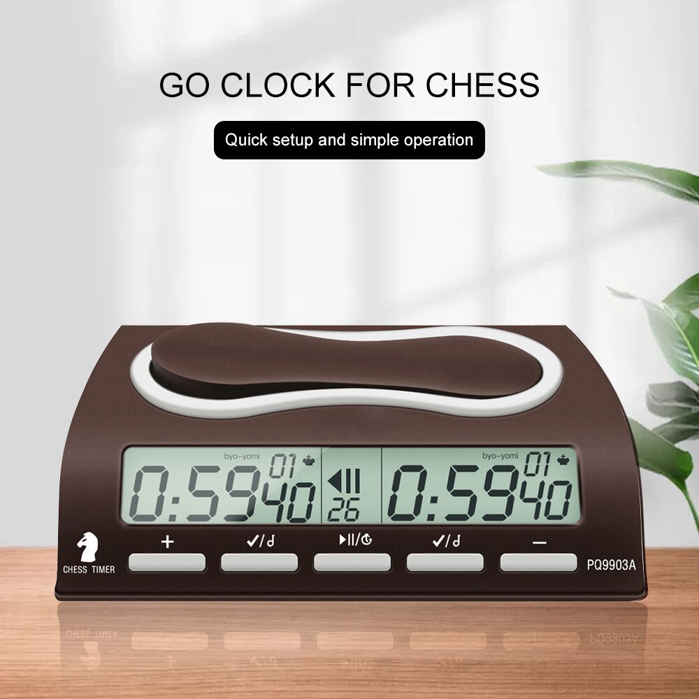 LEAP PQ9903A Multifunction Digital Chess Clock Wei Chi Count Up Chess Alarm Timer Clock Chess Timer for Games