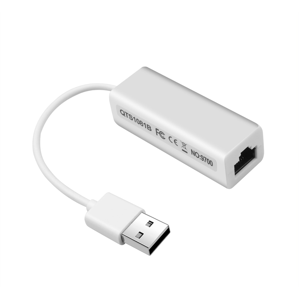 Kebidumei haute vitesse 10/100 Mbps USB vers RJ45 LAN adaptateur USB 2.0 Ethernet réseau LAN adaptateur carte adaptateur pour Windows 7 ordinateur portable