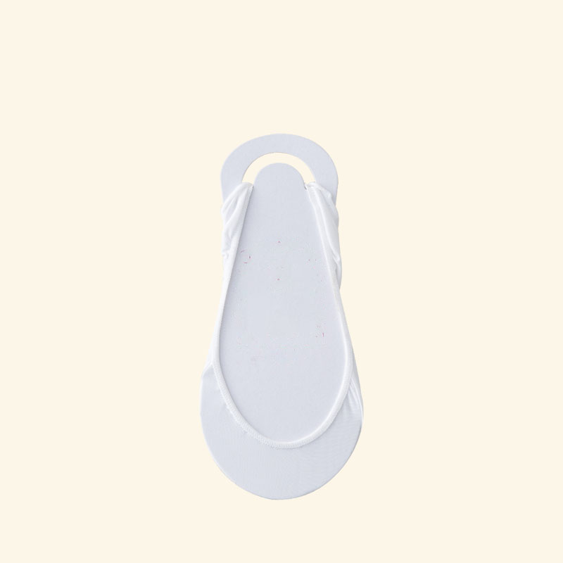 1 Pair /2 Pairs High Heels Shoes Ice Silk Thin Half-Palm Suspender Invisible Boat Socks Women Summer Silicone Non-Slip Socks: Beige