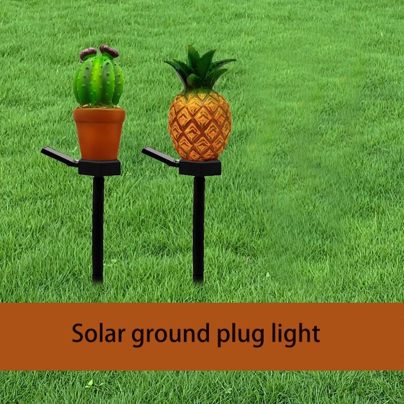 Led Solar Ground-inserting Lighting Statue Simulation Cactus Waterproof Outdoor Garden Lawn Pile Lamp
