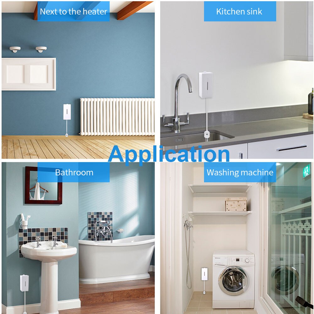 EWelink 433Mhz Wasserstand Leckage Wasser Leck Sensor Detektor Alarm Überlauf Sicherheit arbeitet mit SONOFF RF Brücke Für Clever hause