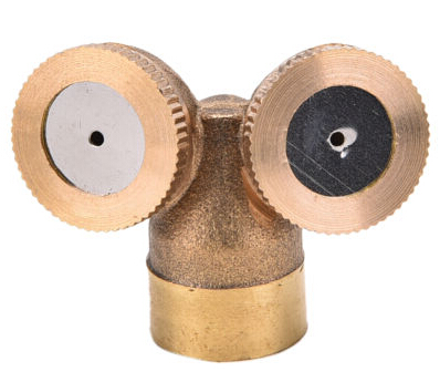 Messing Agrarische Verneveling Sproeikop Tuin Beregening Systeem 1/2/3/4 Nozzles: 2 Nozzles