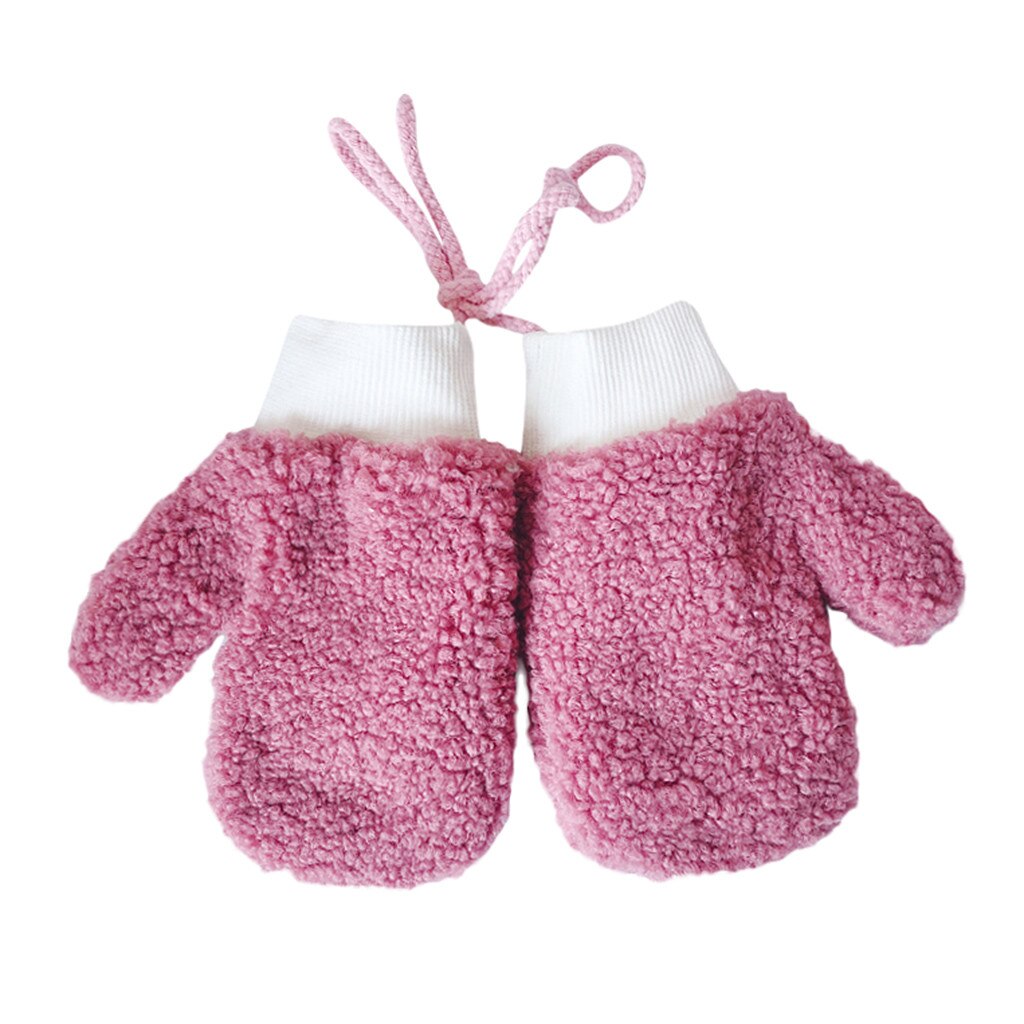 freundlicher Handschuhe Neue Kleinkind Baby Verdicken Jungen Mädchen Seil Vollen Finger Warme Gestrickte Handschuhe Handschuhe einfache stil