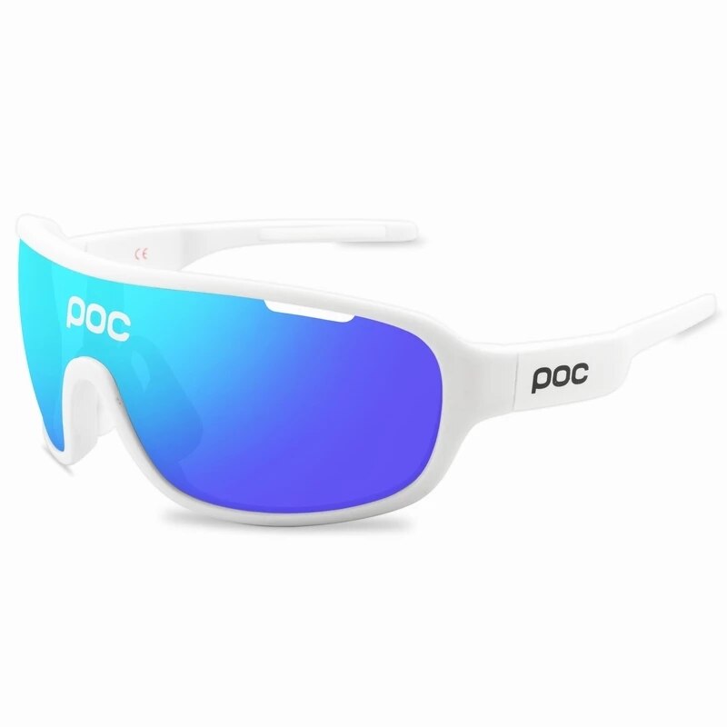4 Set di lenti POC occhiali da ciclismo sport all'aria aperta occhiali uomo donna occhiali da bicicletta polarizzati MTB Road Bike occhiali da moto