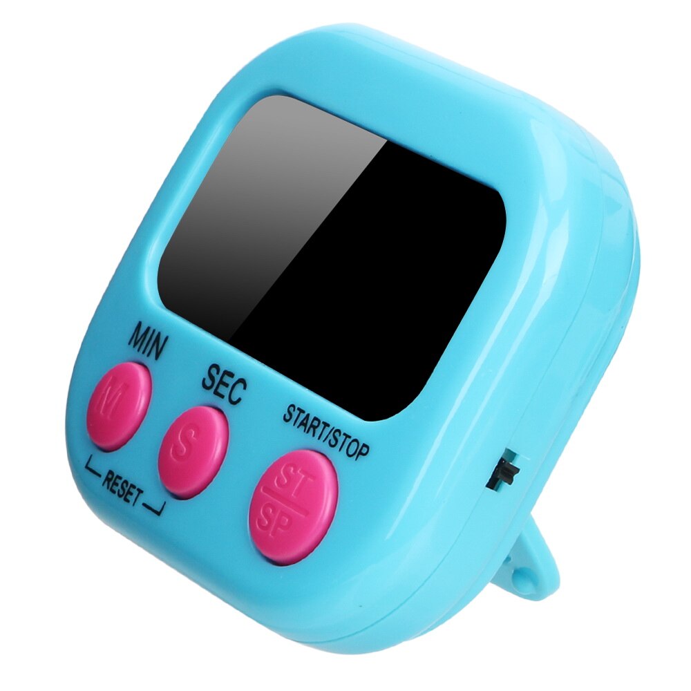 HILIFE Magnetic LCD Digital Kitchen Timer Kitchen Countdown Timer Alarm with Stand Practical Cooking Count Down Clock: Blue