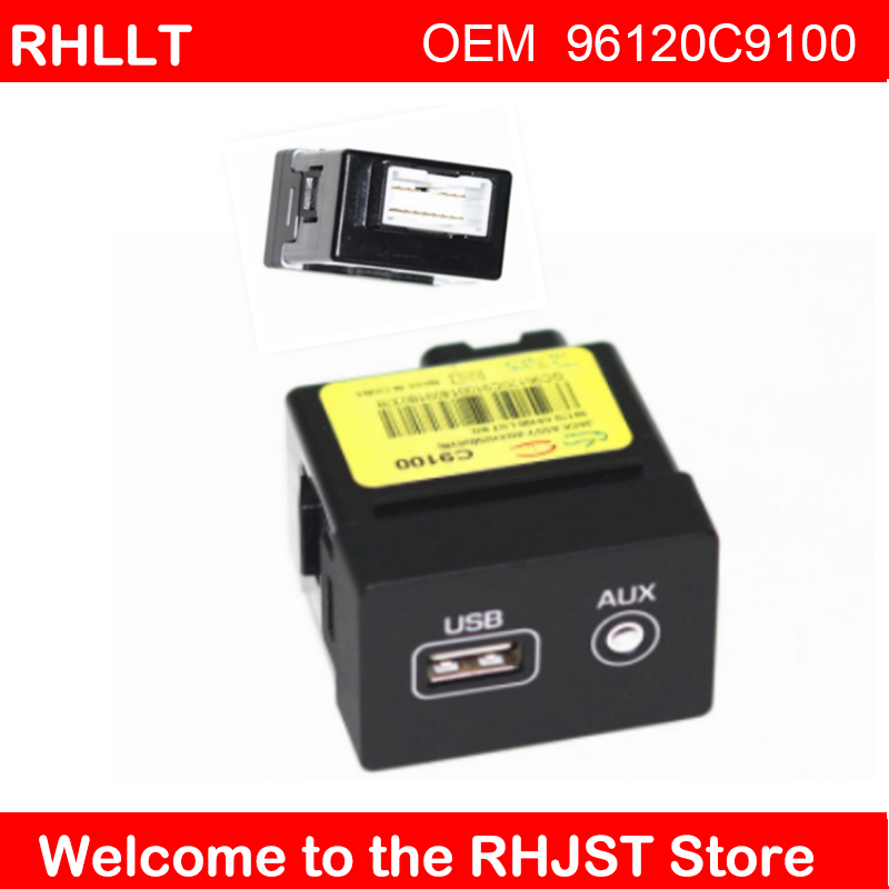 For Hyundai ix25 creta USB AUX adapter port genuine USB AUX Jack assembly for OEM parts 96120C9100