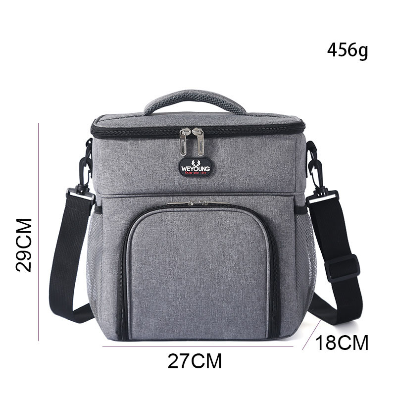 Large Capacity Thermal Insulation Lunch Bag Oxford Cloth Food Storage Picnic Bags Tote Portable Cooler Box Bags