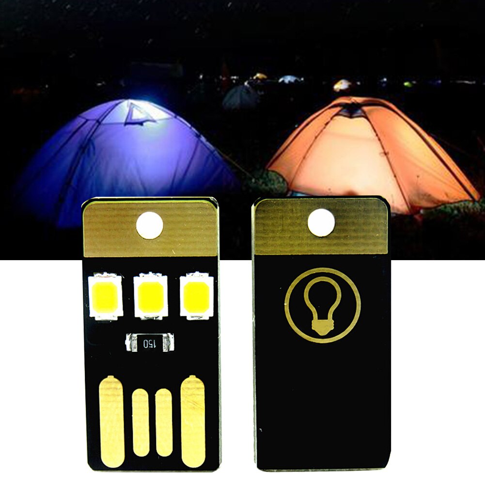 Mini Usb Power Led Light Mini Ultradunne Draagbare Usb Led Light Pocket Card Lamp Mobiele Power Camping Laptop