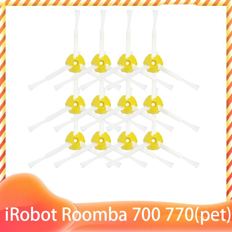 Cepillo principal de para iRobot Roomba, cepillos laterales, accesorios de filtro Hepa, Serie 700, 770, 780, 790, 772, 774, 775, 760: 12 Side Brush