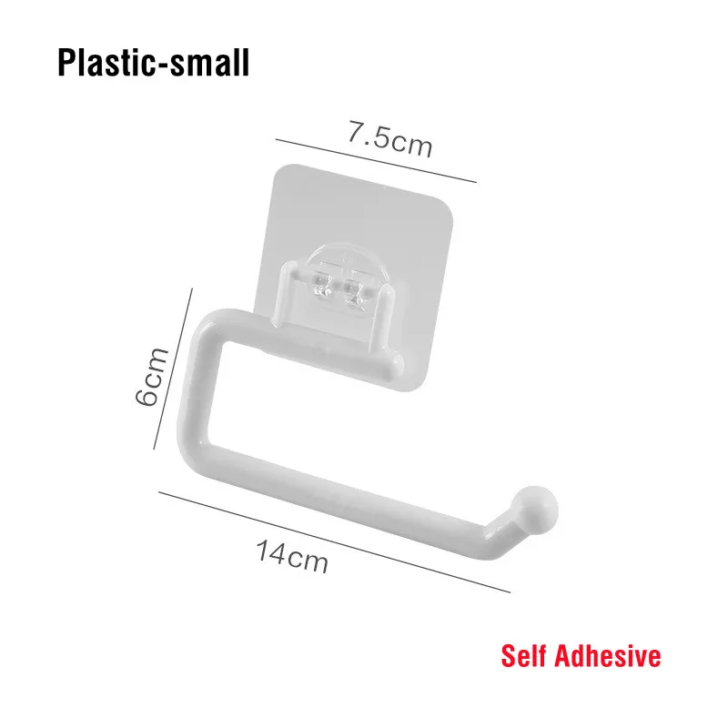 Adhesive Stainless Toilet Paper Holder Bathroom Wall Mount Storage Stand Kitchen Roll Paper Tissue Towel Dispenser Napkins Rack