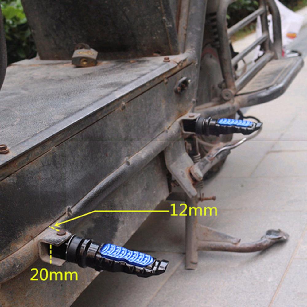 Reposapiés Universal de aluminio para motocicleta, pedales traseros para moto, modificación de Pedal, 2 unids/set por juego