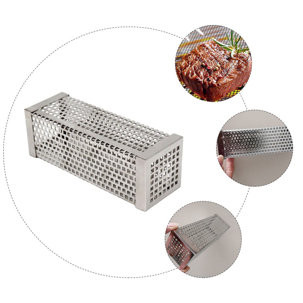 Tube à granulés carrés en acier inoxydable, 6 pouces, pour Barbecue, fumoir, outils de Barbecue