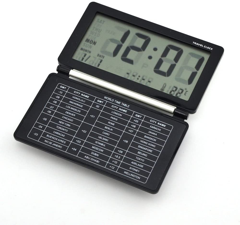 Multifunctional Electronic Alarm Clock Lcd Silent Travel Digital Alarm Clock with Big Screen