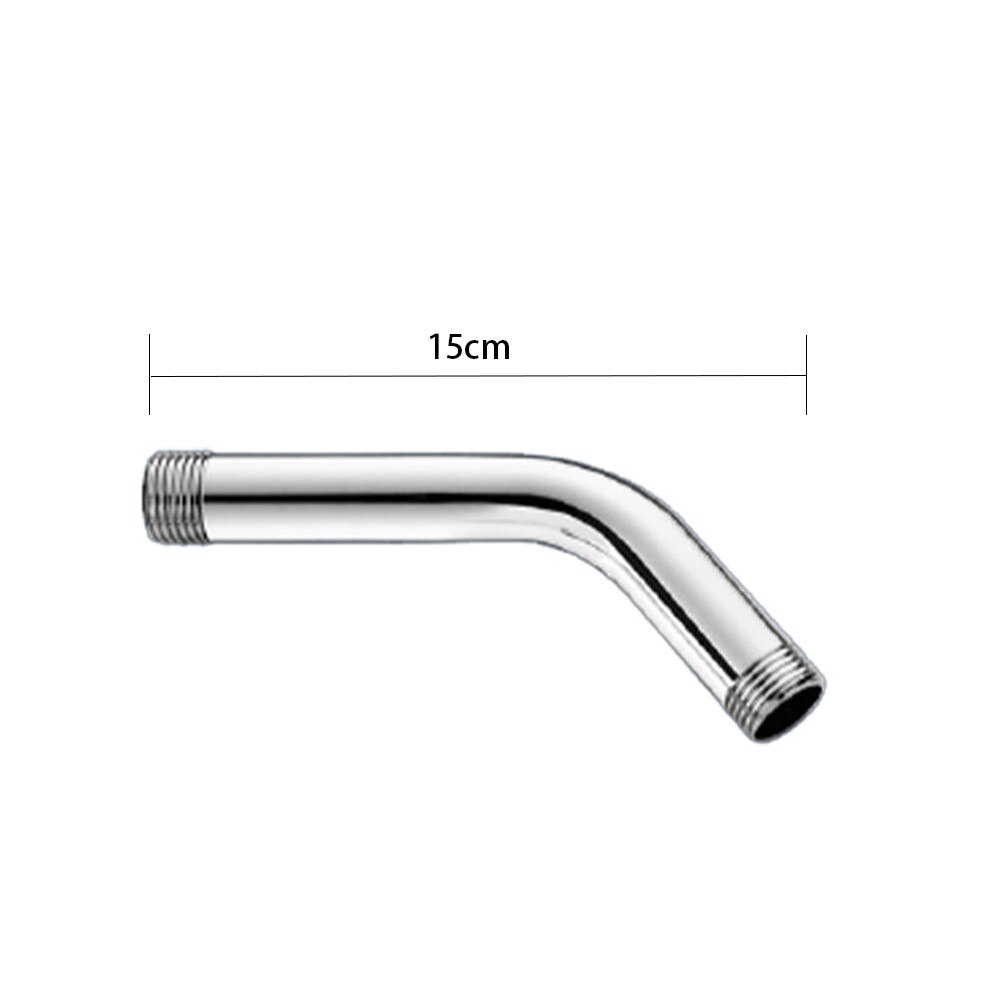 Stainless Steel Shower Head Extension Arm Straight Angled Extra Hose Pipe Shower Head Extension Pipe Shower Head Holders
