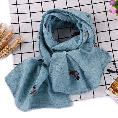 Børnestjernetryk tørklæde forår bomulds halstørklæde baby drenge piger sød hund varmt sjal og tørklæder hijabs  b057: 7