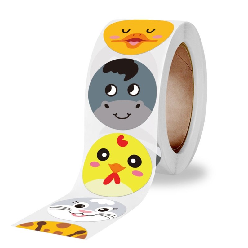 Leuke Dieren Beloning Stickers Motivatie Sticker Voor Kids School Beloning Student Leraar Seal Labels 500 Stuks: A