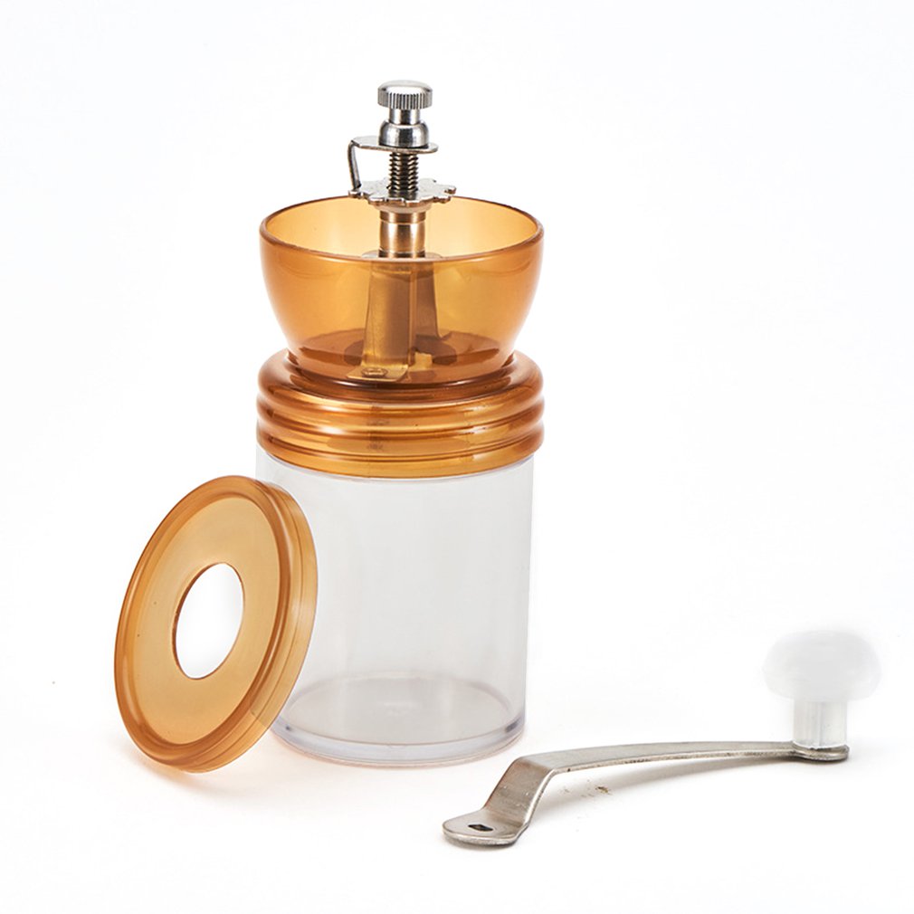 Transparent Hand Grinder Adjustable Ceramic Core 304 Stainless Steel Washable Hand Coffee Machine Kitchen Appliance