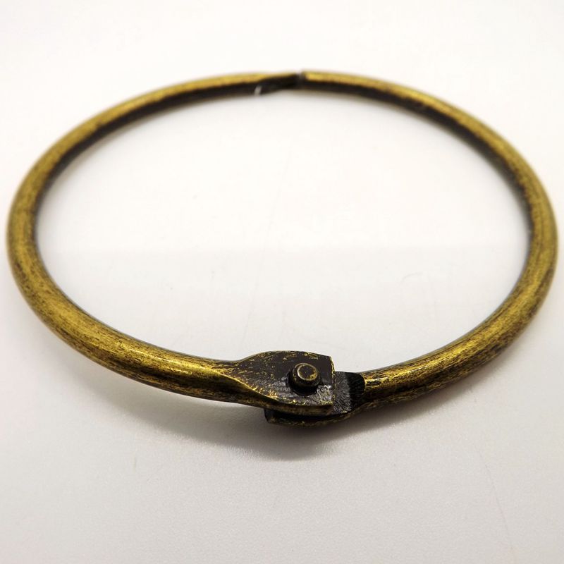 bulk metal stationery ring binder clip for book binding bronze decorative ring 76mm 10pcs/package