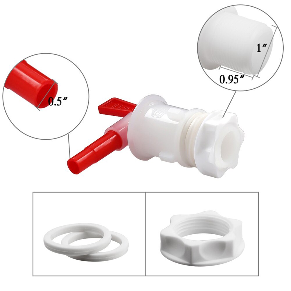 3Pcs Plastic Bottling Spigot Home Brew Beer Keg Bucket Fermenter Tap Faucet