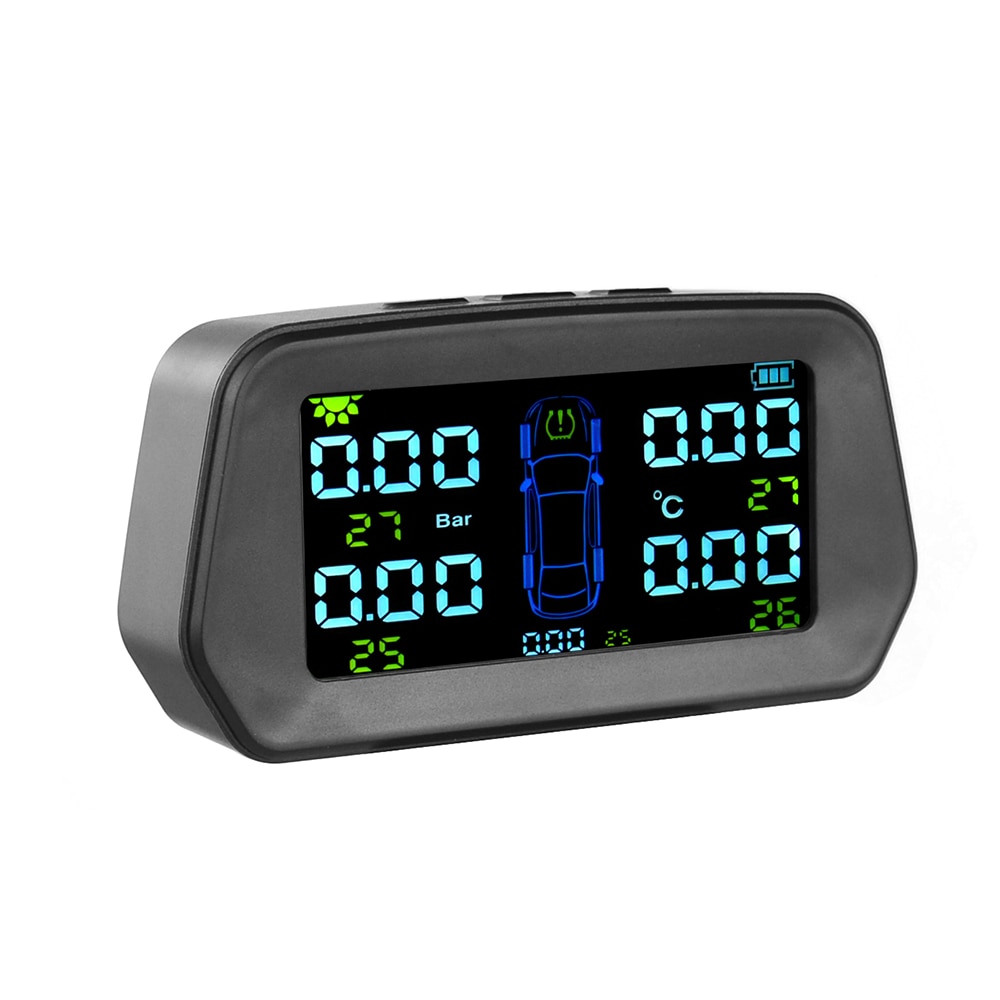 Bandenspanning Monitor System Lite Smart Auto Tpms Solar Power Auto Alarmsystemen Bandenspanning Waarschuwing