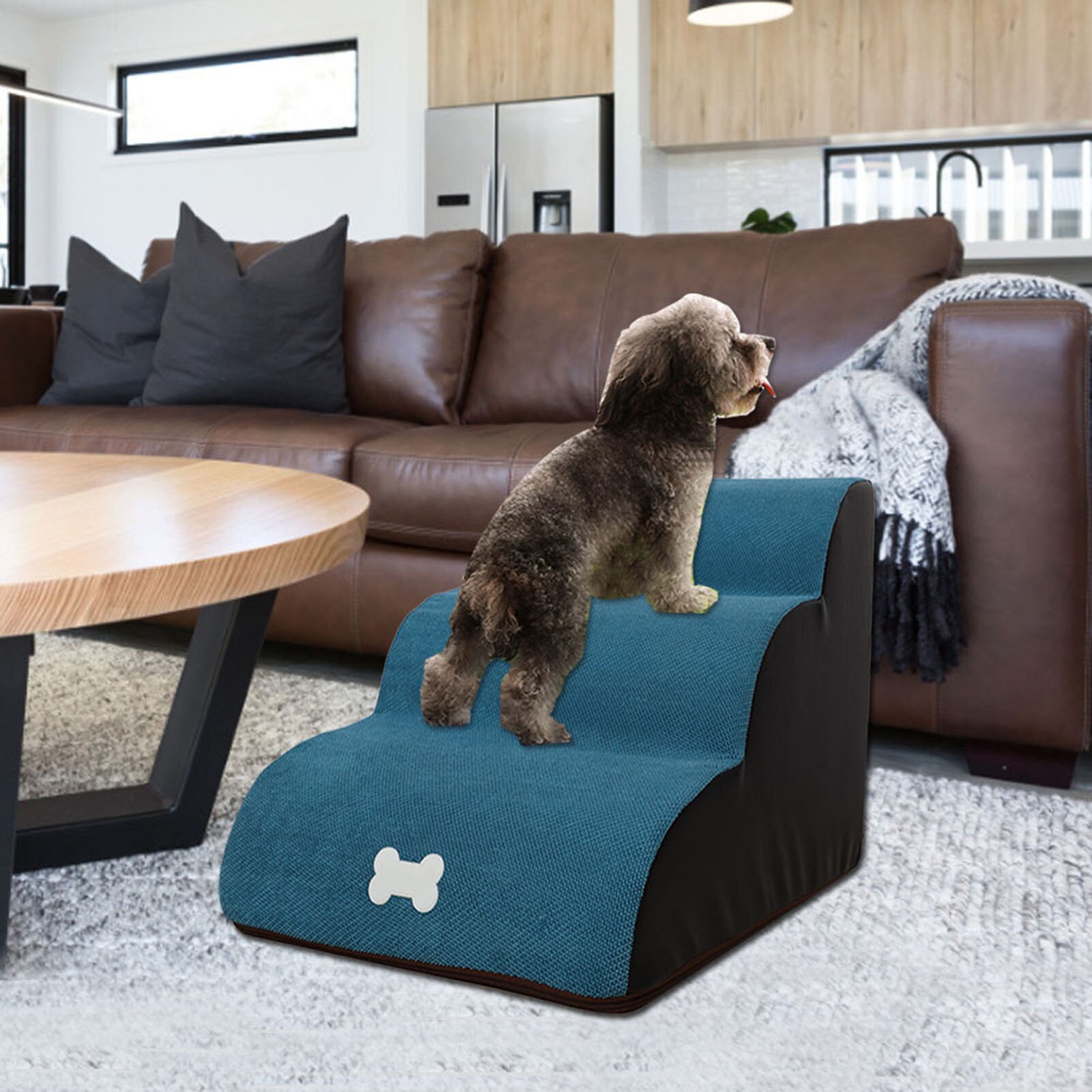 3 Layers Dog Stairs Ladder Pet Step Dog Ramp Sofa Bed Climbing Removable Non-Slip For Older Dogs Cats Small Pets House Sturdy